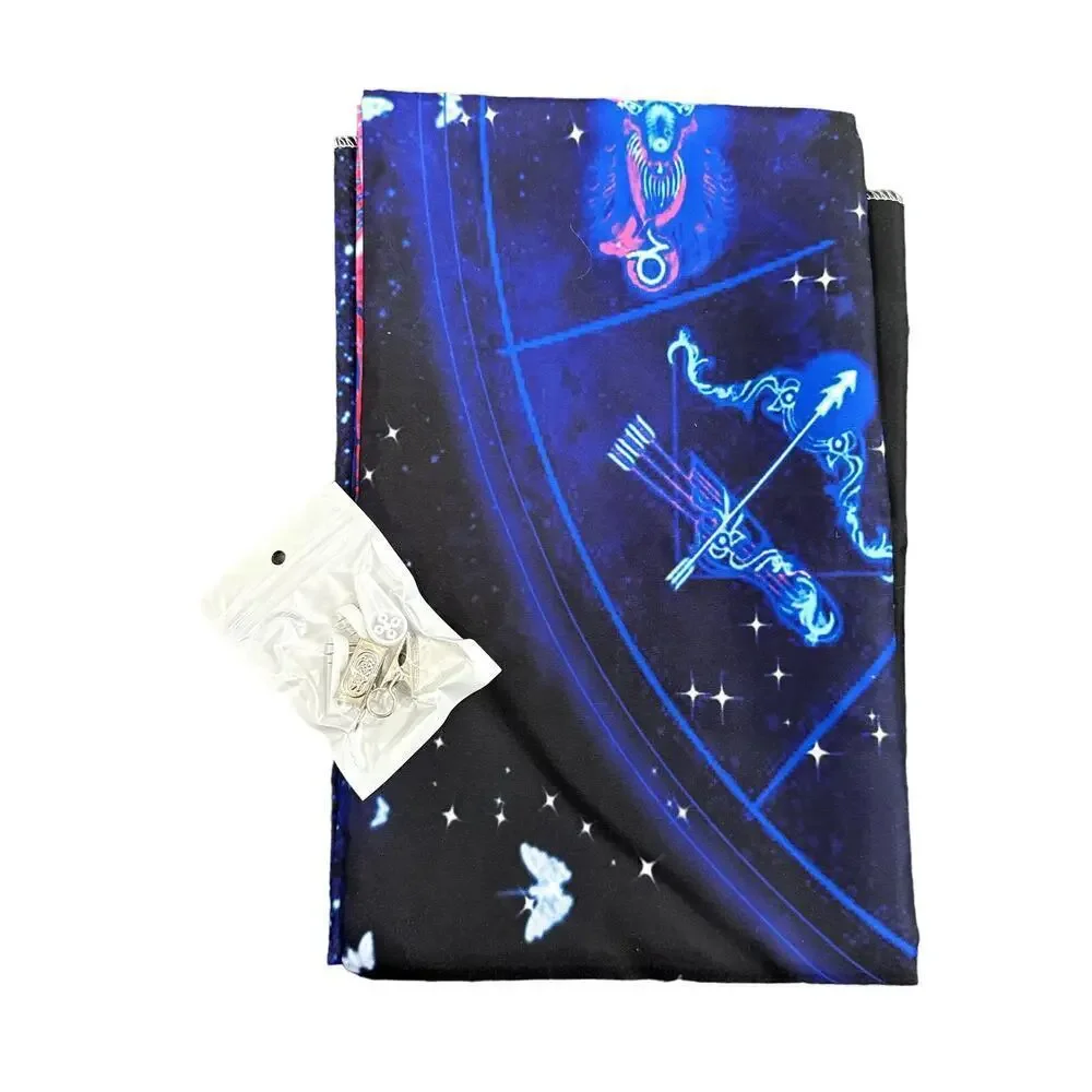 Horoscope Wall Tapestry in Blue​​​​
